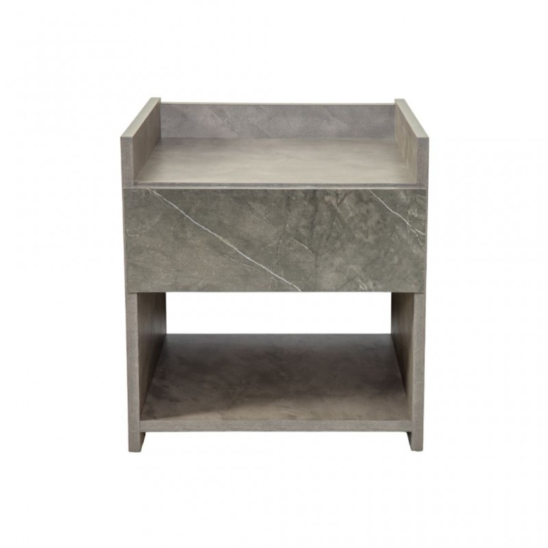 Dreamscape Night Table Dark Ash Glossy & Light Ash