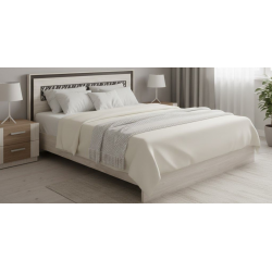 Ezra Bed 180x200 cm Larix Black Particle Board