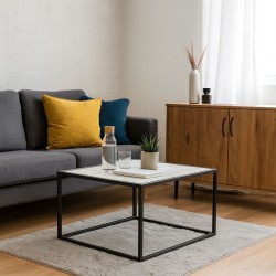 Jena Coffee Table 15mm Mdf & Black Powder Coated Metal Leg