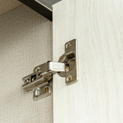 Ezra Wardrobe 6 Doors Larix Black Particle Board