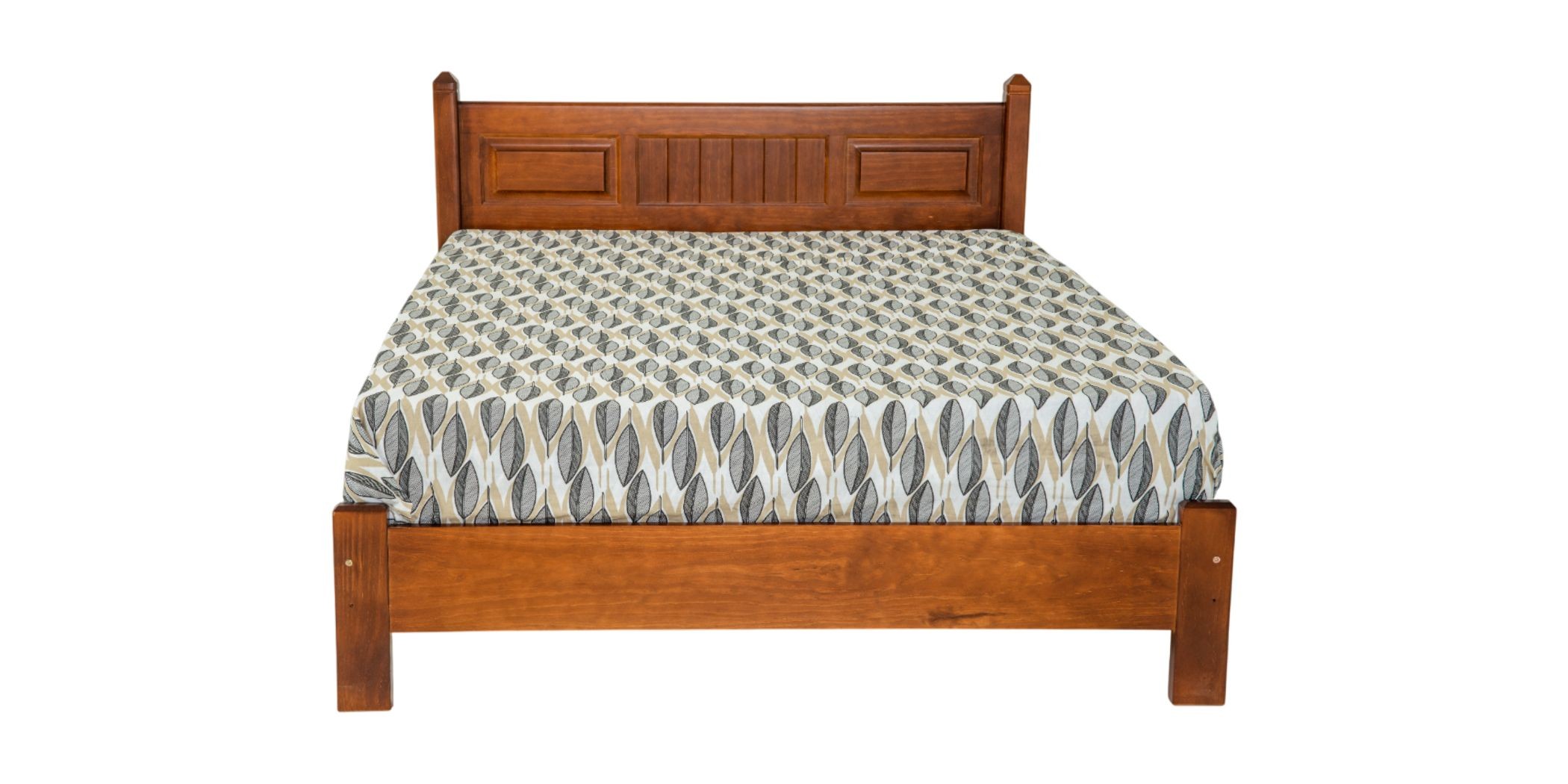 Perth Bed 150x190 cm Pine Brown Finish