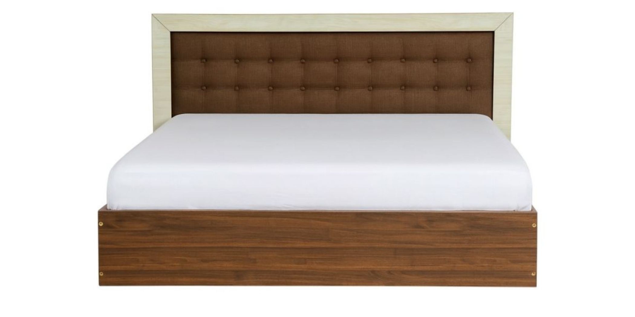Barcelona Bed 160x200 cm Dark Walnut & Ash Grey