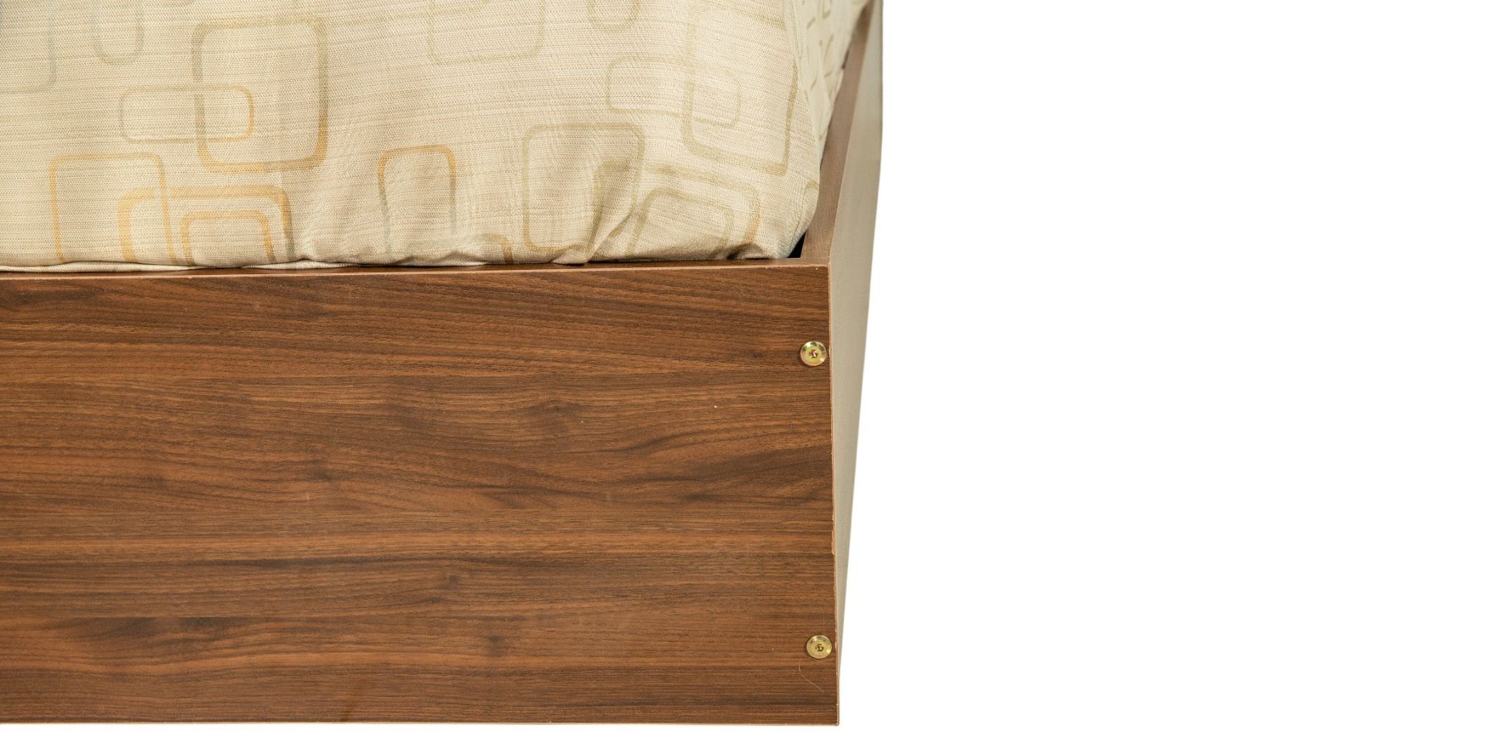 Barcelona Bed 160x200 cm Dark Walnut & Ash Grey