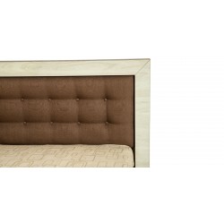 Barcelona Bed 160x200 cm Dark Walnut & Ash Grey