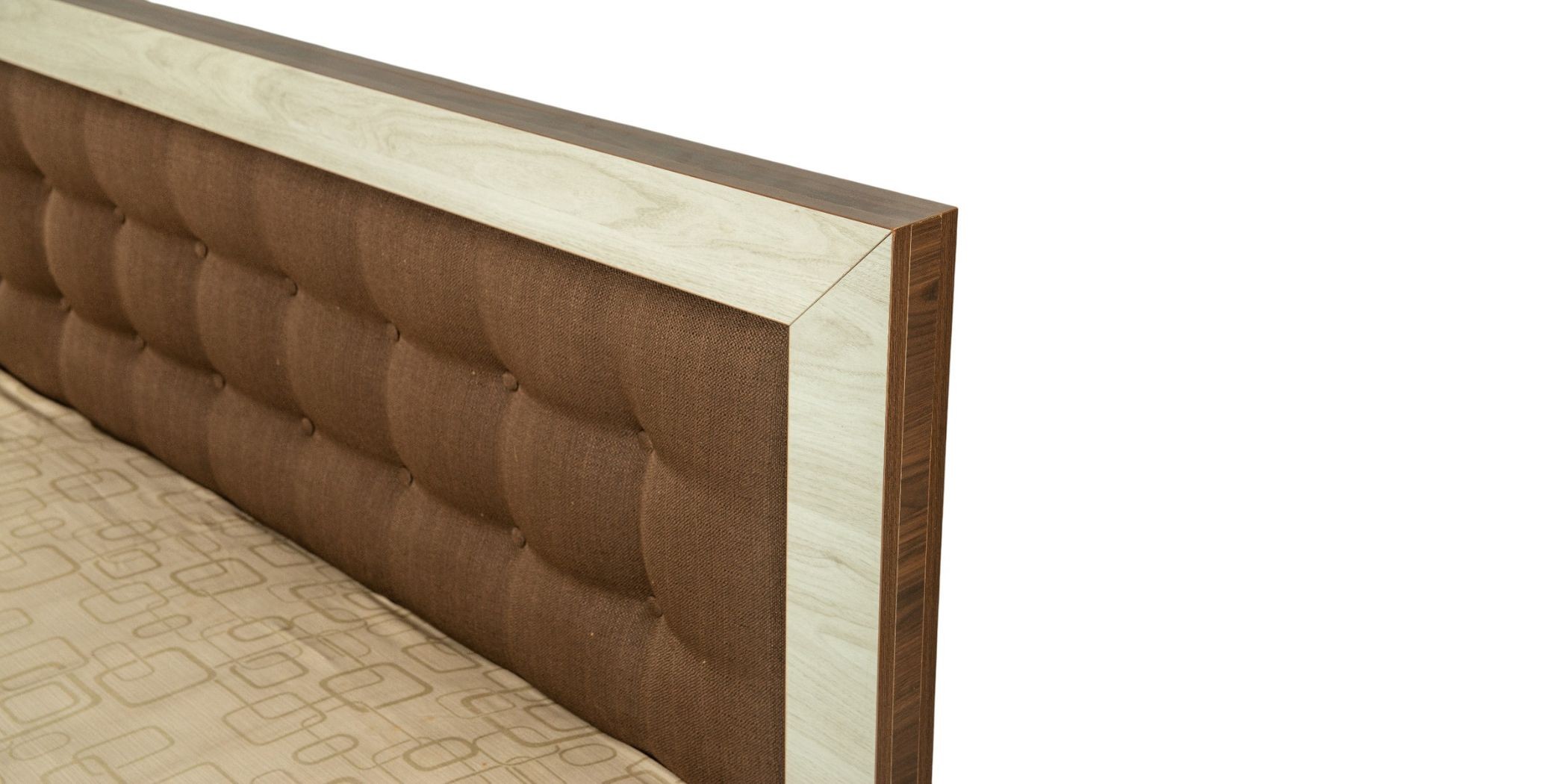 Barcelona Bed 160x200 cm Dark Walnut & Ash Grey