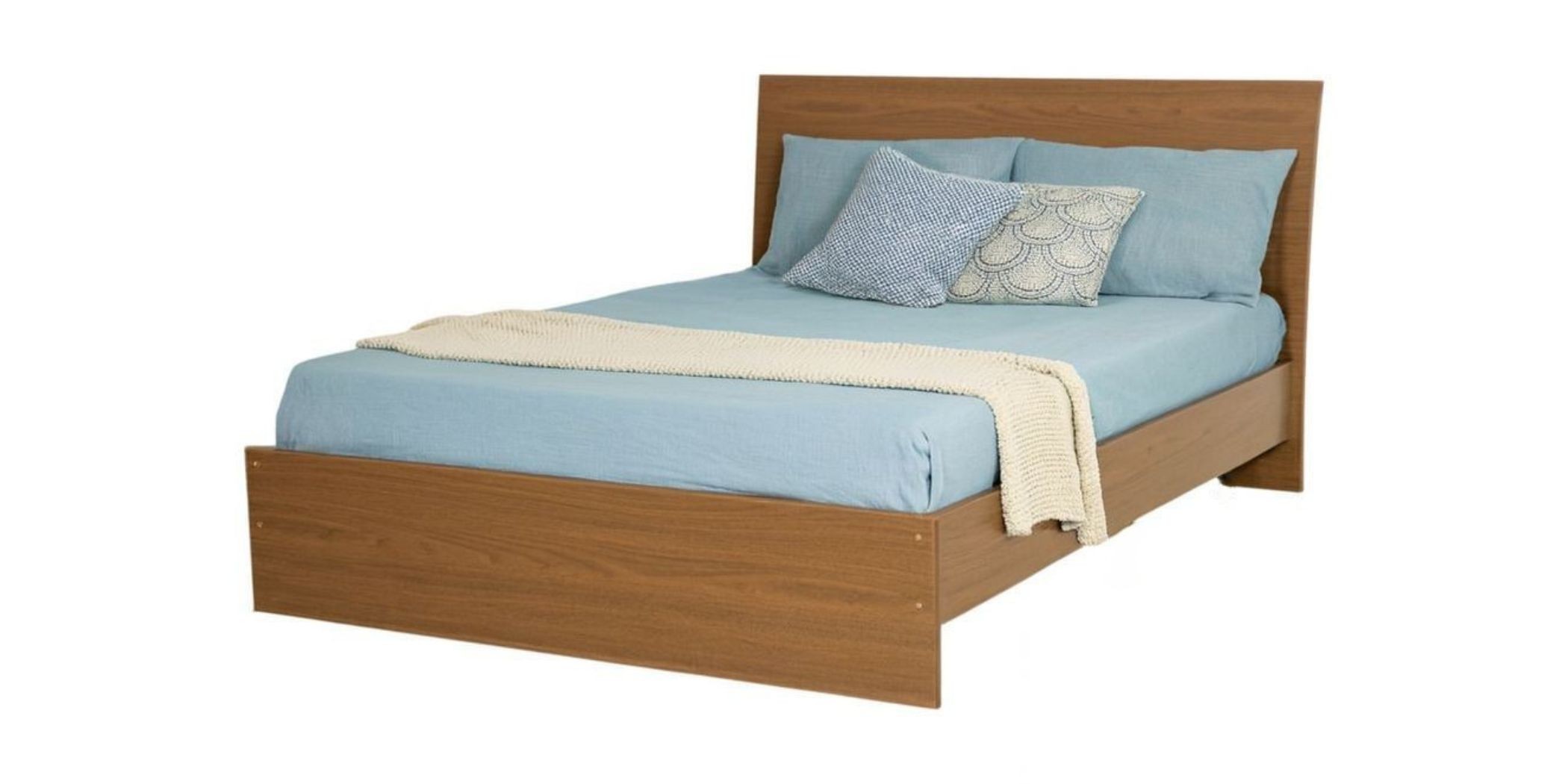 Brazilia Bed 150x190 cm Dark Teak Hydrofuge Particle Board