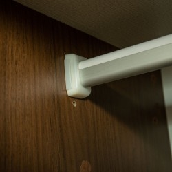 Brazilia Wardrobe 4 Doors Dark Teak Hydrofuge Particle Board