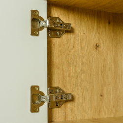 Sandy Bookshelf Oak, White & Grey Sandy Bookshelf Oak, White & Grey