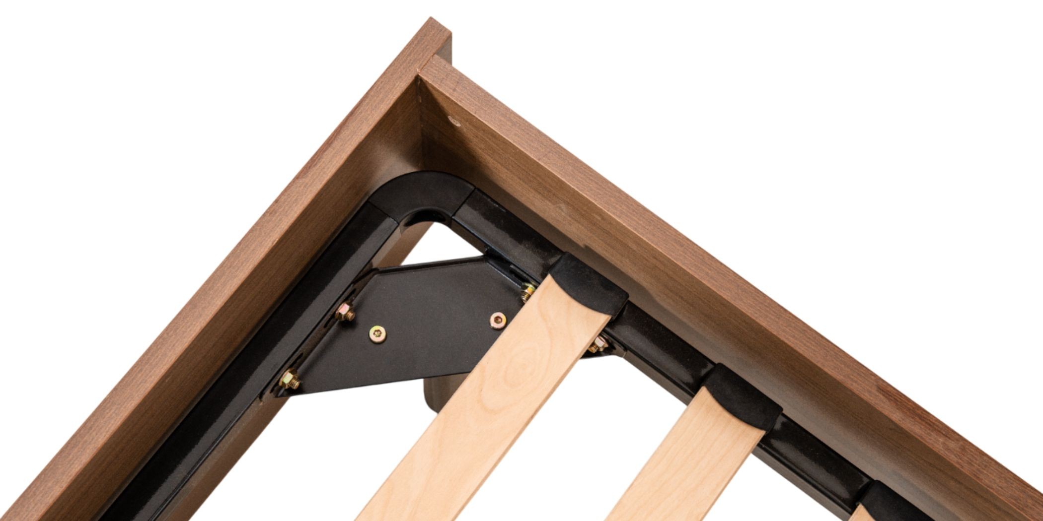 Brazilia Bed 150x190 cm Dark Teak Hydrofuge Particle Board