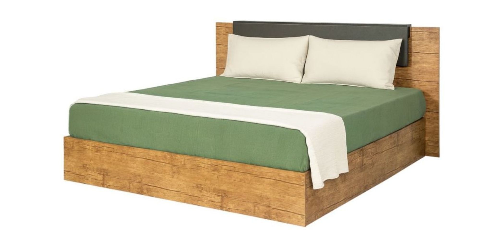 Vecelo Bed 180x200 cm MDF With Opera Brown & Black