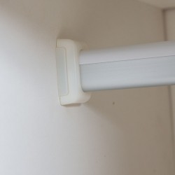 Vecelo Wardrobe 5 Doors & 3 Drawers Opera Walnut & Black