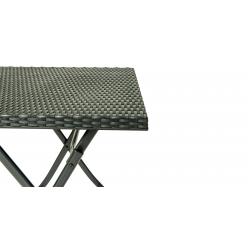 Panama Table & 2 Chairs Black