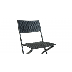 Panama Table & 2 Chairs Black