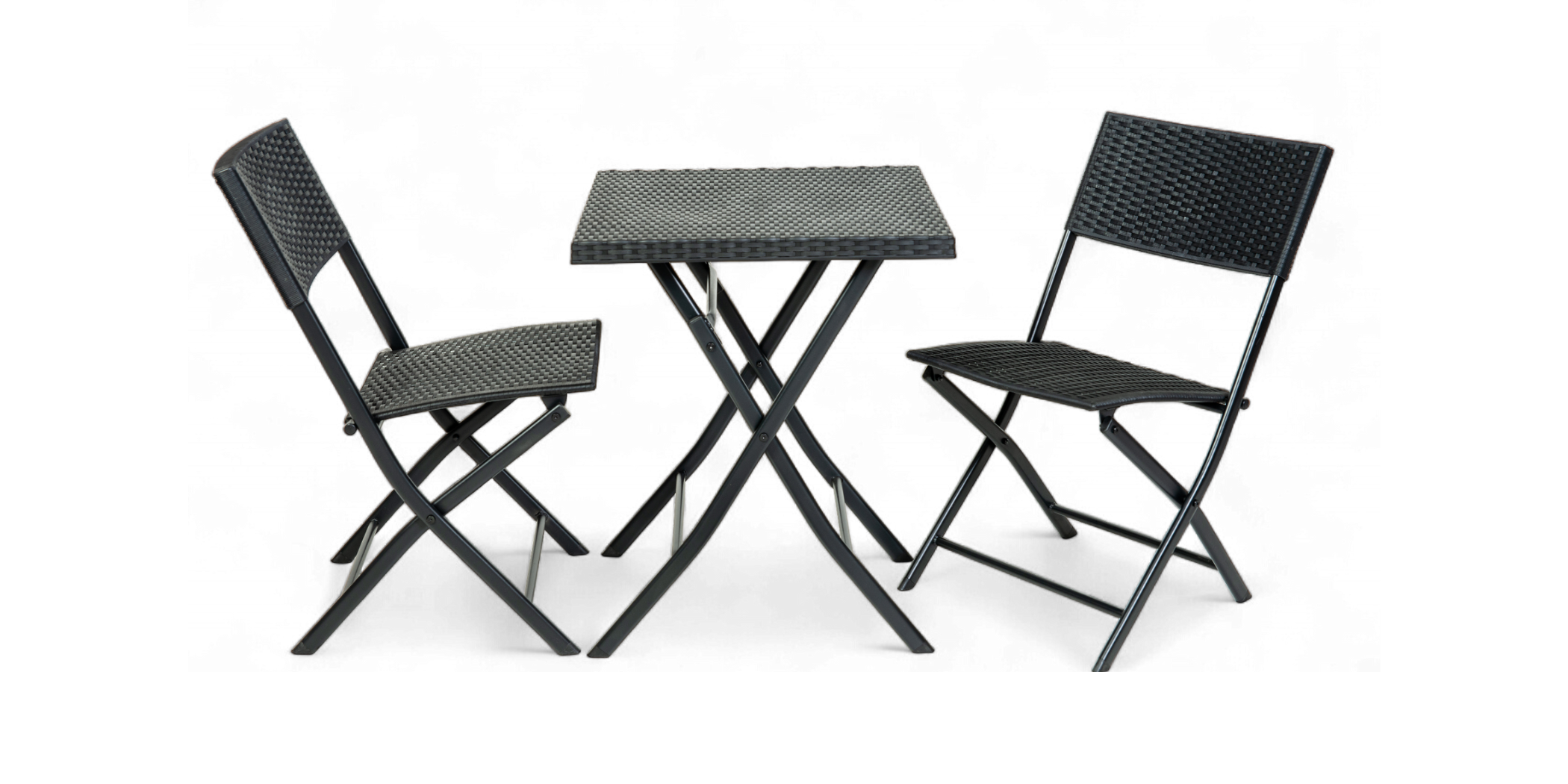 Panama Table & 2 Chairs Black