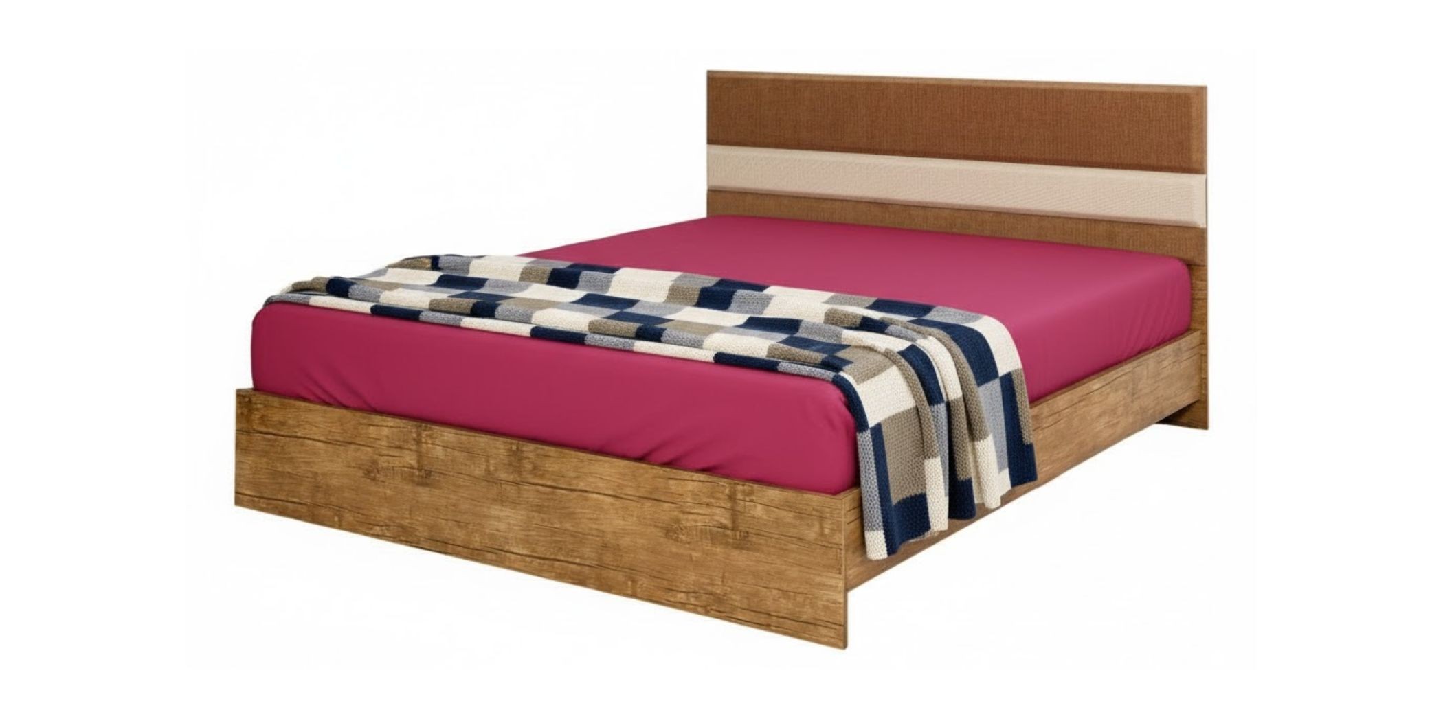 Chanelle Bed 180x200 cm Dark Walnut In MDF