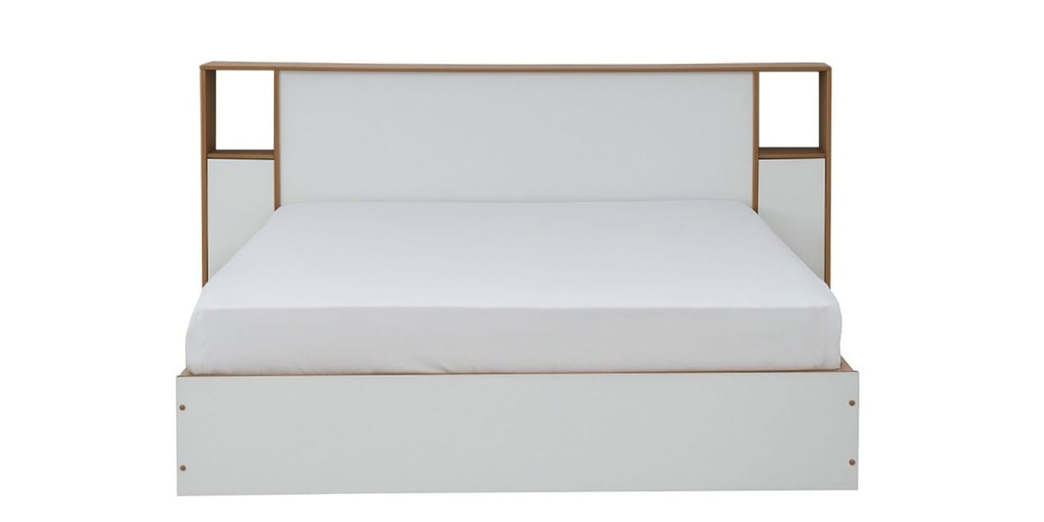 Casablanca Bed 150x190 cm Golden Oak & White MDF