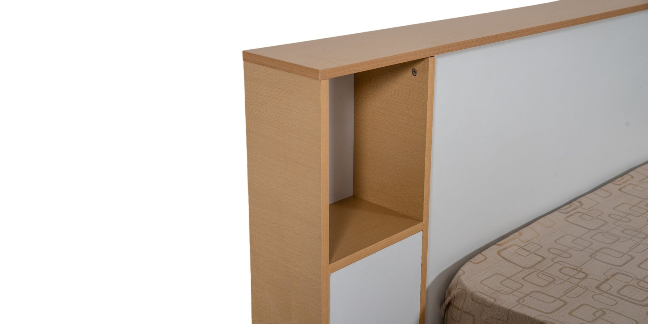 Casablanca Bed 150x190 cm Golden Oak & White MDF