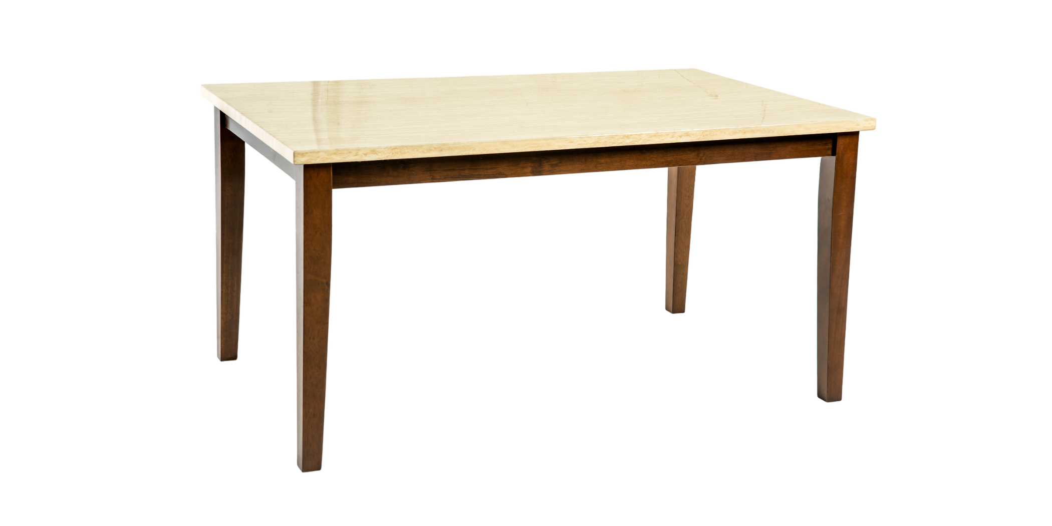 Sheena Table and 6 Chairs Dark Walnut