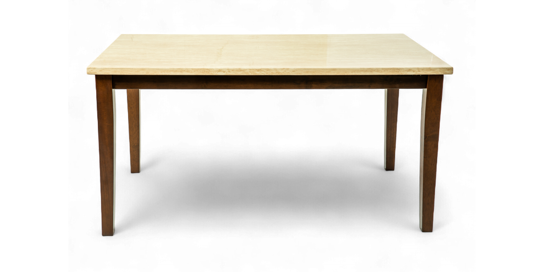 Sheena Table and 6 Chairs Dark Walnut