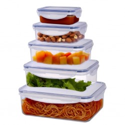 Westinghouse WCFC002510A- 0.24L+0.5L+1L+1.5L+2.5L Recangular Food Storage Box