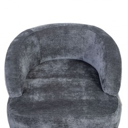 Curve Occasional Chair Fabric Grey Amigo