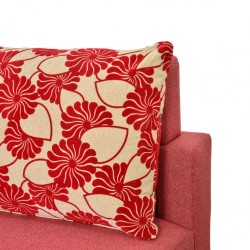 Tola Corner in Burgandy Fabric