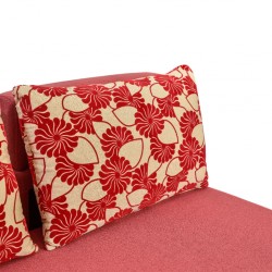 Tola Corner in Burgandy Fabric