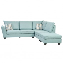 Bella Sofa Corner 3 Str+RHF+Otto Fabric Peacock