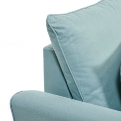 Bella Sofa Corner 3 Str+RHF+Otto Fabric Peacock