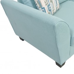 Bella Corner RHF Chaise+LHF 2Str+Otto Fabric Peacock