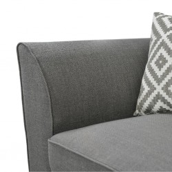 Bella Sofa Corner Fabric D.Grey