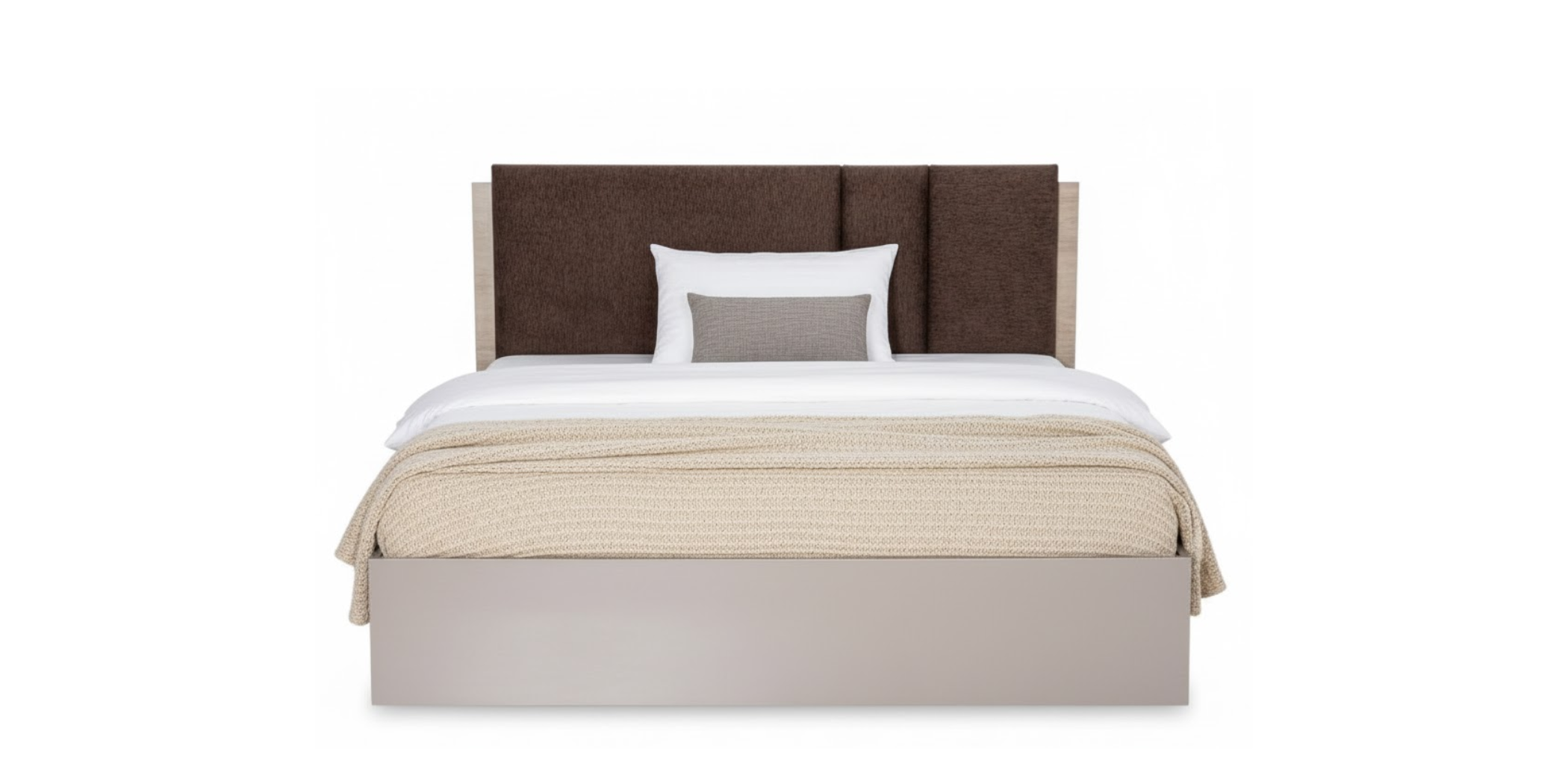 Garnelia Bed 160x200 cm Relic Oak & Smoky MDF/Particle Board