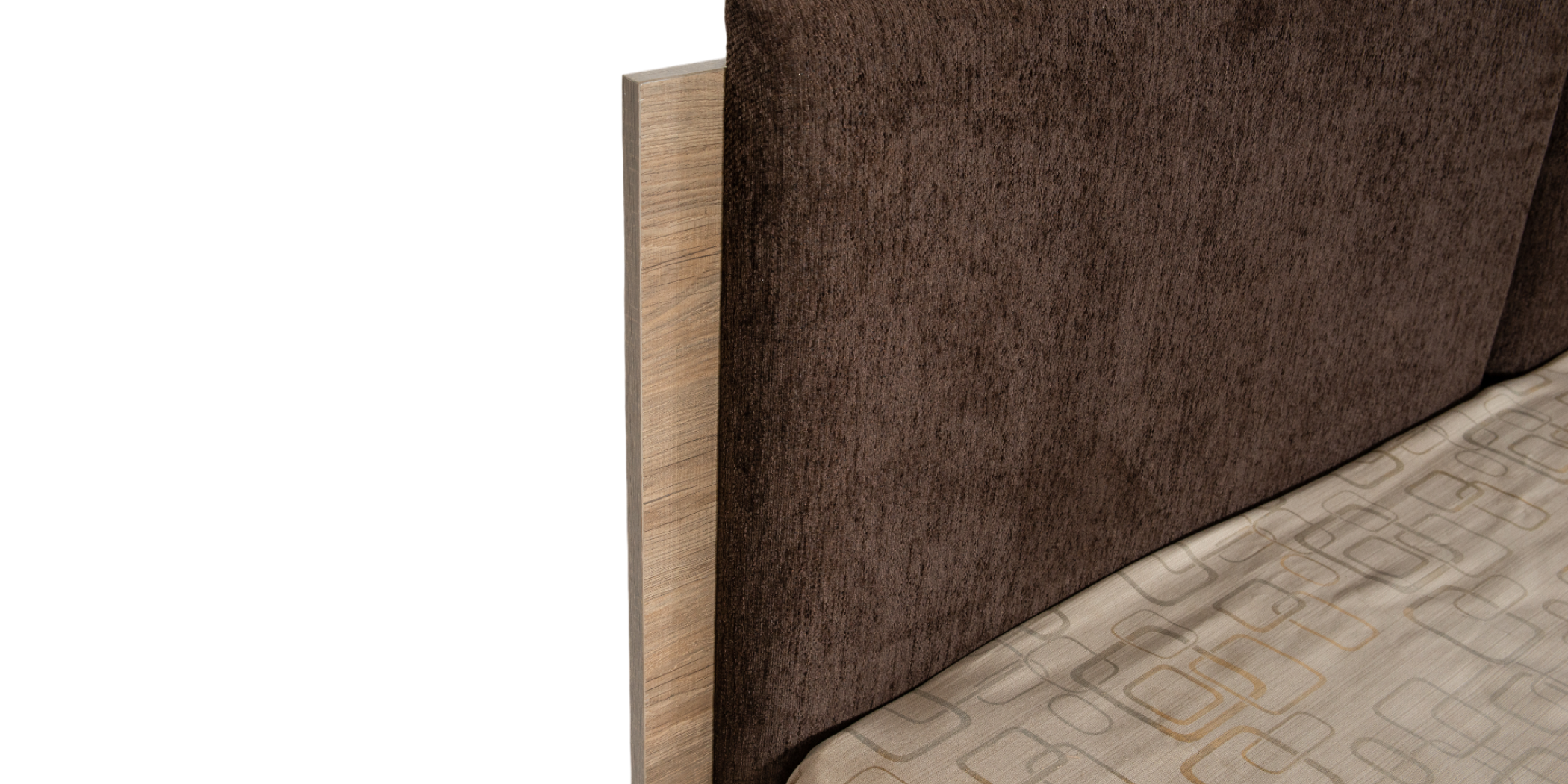Garnelia Bed 160x200 cm Relic Oak & Smoky MDF/Particle Board