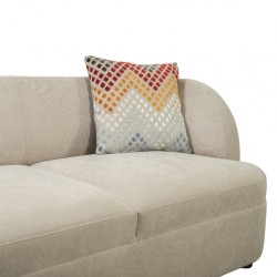 Juno LHF Chaise + RHF Arm 2 Str Fabric Beige