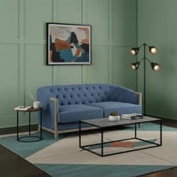 Albert 2 Str Sofa Fabric Blue