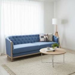Albert 3 Str Sofa Fabric Blue