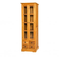 Borden Bookcase Cabinet Natural Teak