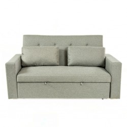 Pau Sofa Bed Grey Fabric Color Como 12 Polyester
