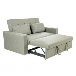 Pau Sofa Bed Grey Fabric Color Como 12 Polyester