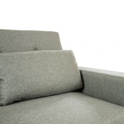 Pau Sofa Bed Grey Fabric Color Como 12 Polyester