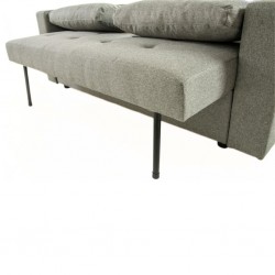 Pau Sofa Bed Grey Fabric Color Como 12 Polyester