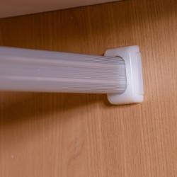 Capella Wardrobe 3 Drs With Shoe Rack & Side Door White & Light Oak