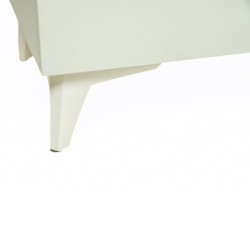 Betrix Low TV Cabinet Sandstone & White