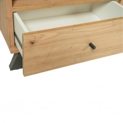 Medan Low TV Cabinet Artisan Oak & Anthracite