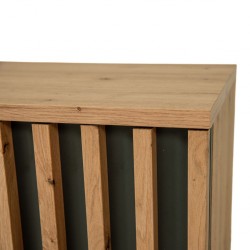 Medan Low TV Cabinet Artisan Oak & Anthracite