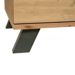 Medan Low TV Cabinet Artisan Oak & Anthracite