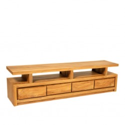 Dauphin Low TV Stand Natural Teak