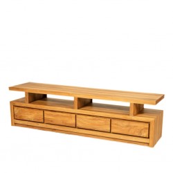 Dauphin Low TV Stand Natural Teak
