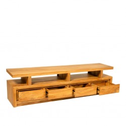 Dauphin Low TV Stand Natural Teak