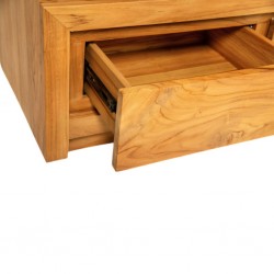 Dauphin Low TV Stand Natural Teak